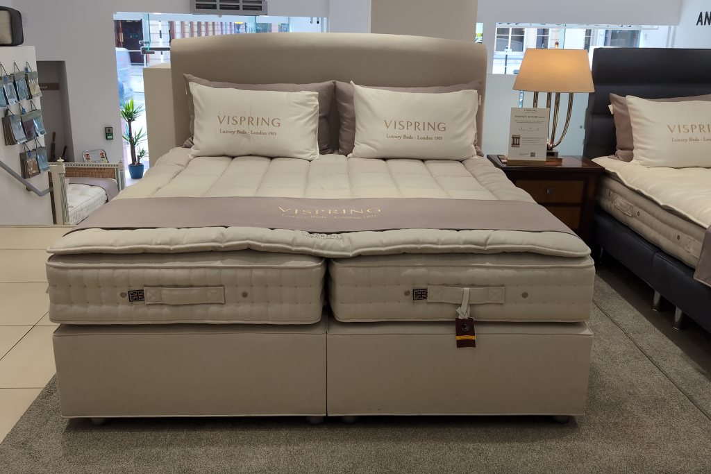 Vispring Vispring Baronet Superb Divan Set with Headboard & Topper - EX-DISPLAY