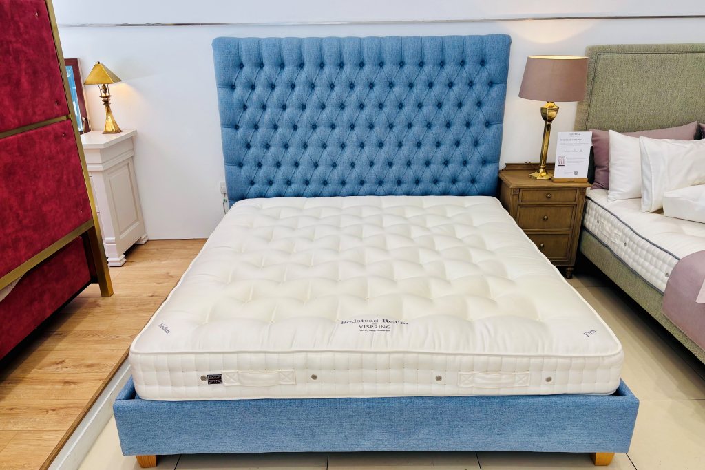 Emilia Grand Bedstead with Slats and Vispring Bedstead Superb - Ex Display.