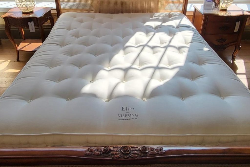 Vispring Elite Mattress & Bed Base - Superking Size - Ex Display.