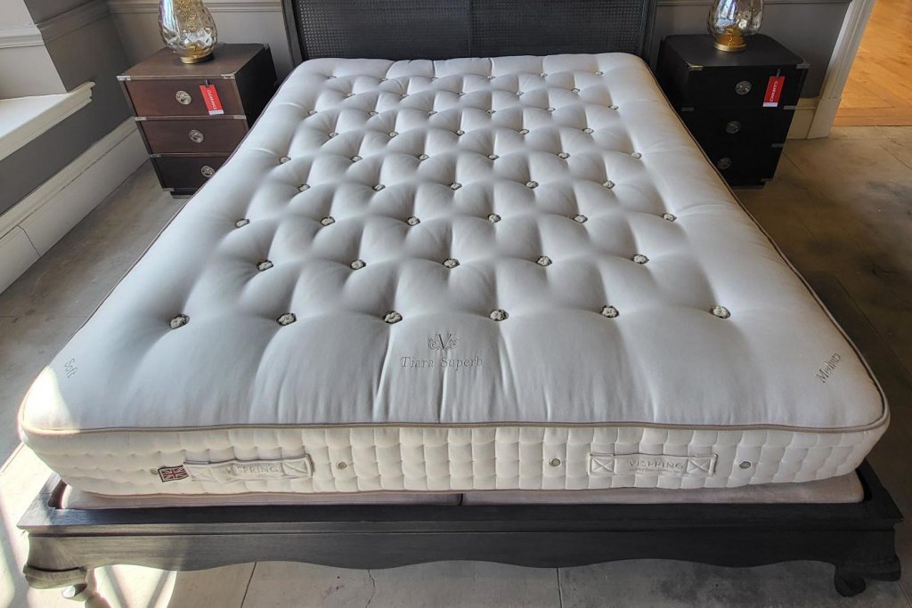 Vispring Tiara Superb Mattress & Bed Base - Super king Size - Ex Display.
