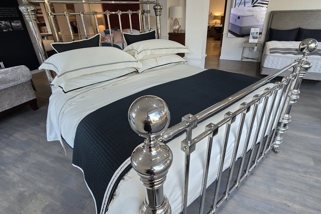 Dickens Nickel Bedstead + Platform Base - Super King Size - Ex Display