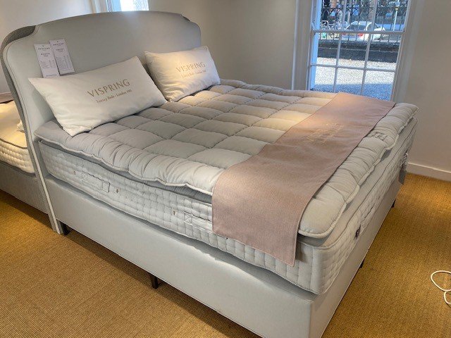 Vispring Signatory Divan Set + Topper - Superking Size - Ex Display.