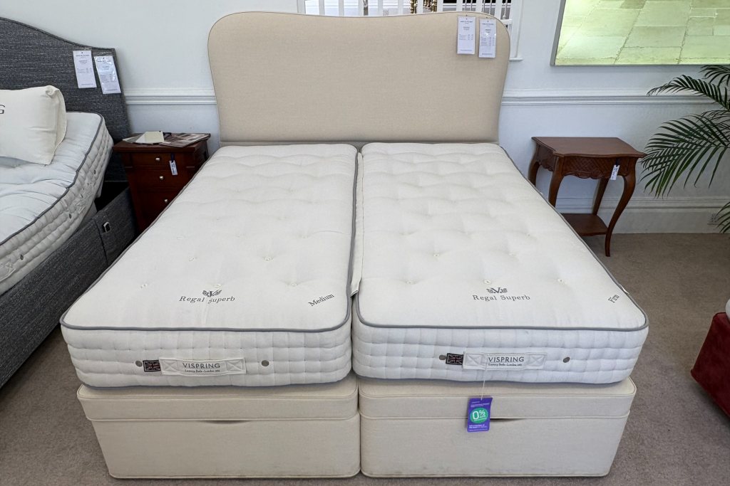 Vispring Europa Ottoman & Regal Superb Mattresses - Superking Size - Ex Display