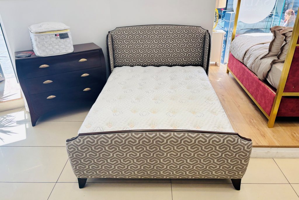 Mayfair Upholstered Bedstead with Aireloom Malibu Mattress - Ex Dispay