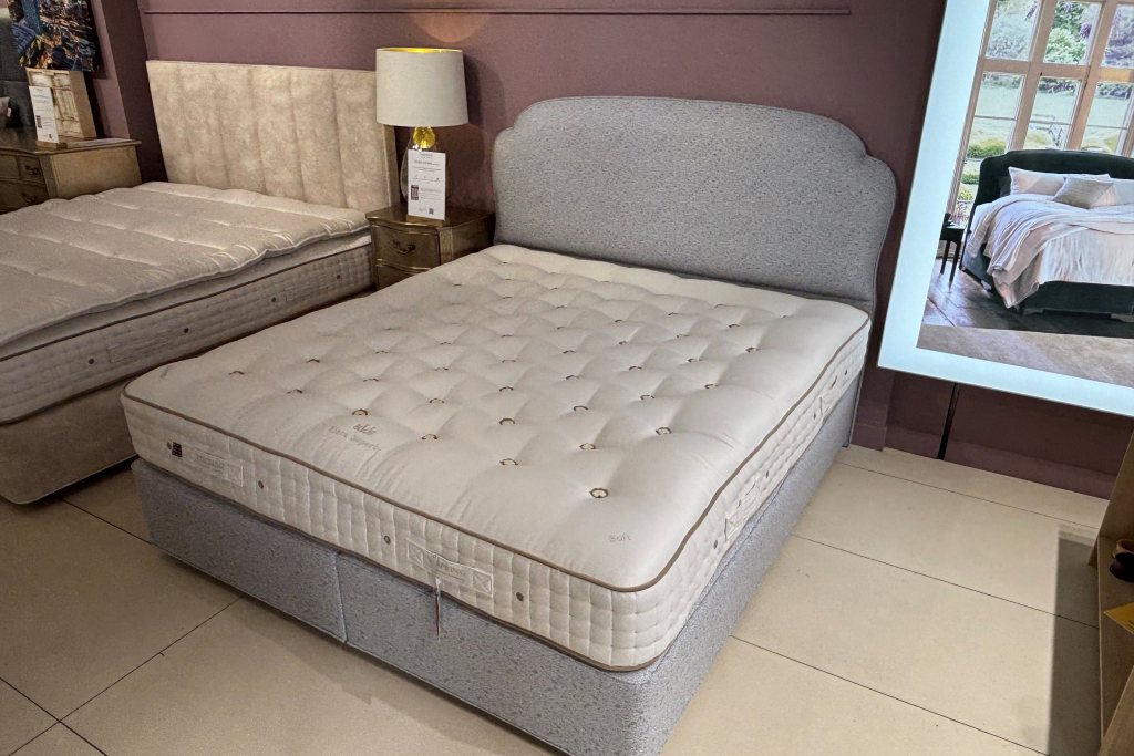 Vispring Vispring Tiara Superb Divan Set with Moncorvo Headboard - Ex Display