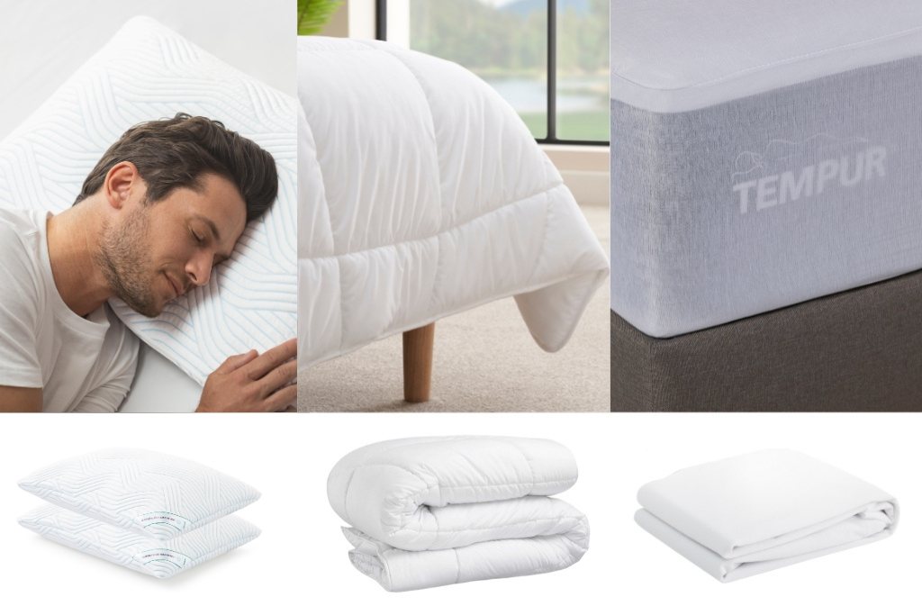 TEMPUR® Sleep Kit Bundle Pillows, Duvet, Mattress Protector
