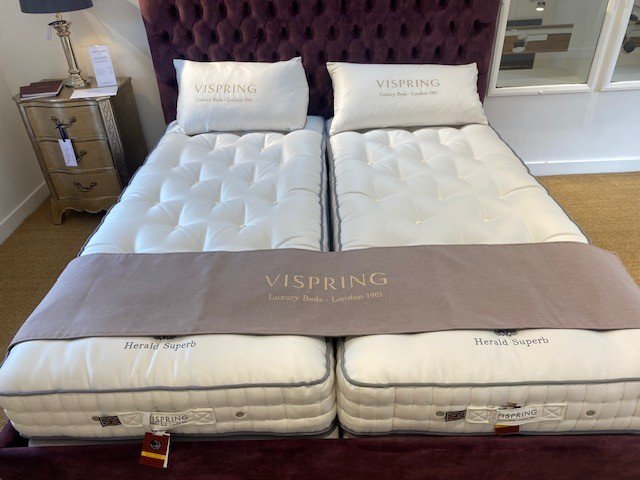 Vispring Herald Superb Mattresses X 2 - Long Singles - Ex Display.