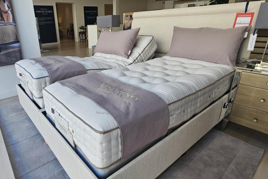 Vispring Serenity Adjustable Bed Set + Mattresses  -  Ex Display