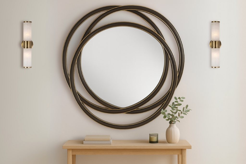Argento Silver Leaf Wall Mirror