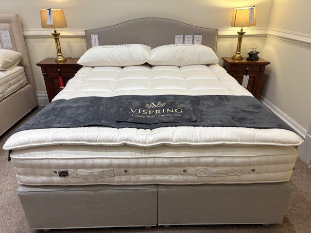 Vispring Baronet Superb Drawer Divan Set + Topper - Small Super King Size - Ex Display.