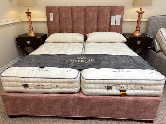 Vispring Herald Superb Zip & Link Divan Set - SuperKing Size - Ex Display