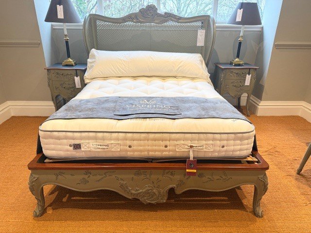 Floral Bedstead With Slatted Base - King Size - Ex Display.