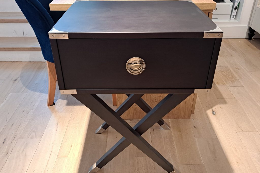 Greenwich 1 Drawer BSU Grey/Nickel - Ex Display