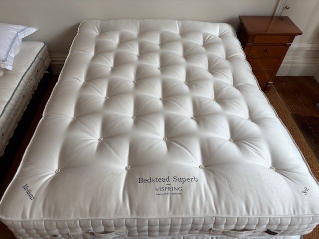 Vispring Bedstead Superb Mattress - King Size - Ex Display.