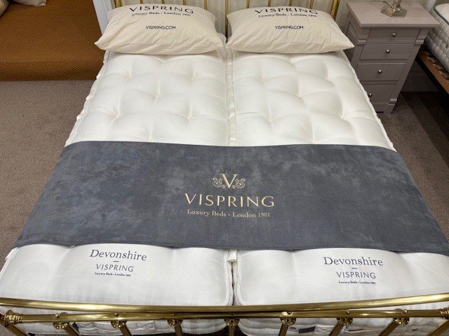 Vispring Devonshire Mattress - King Size Zip & Link - Ex Display.