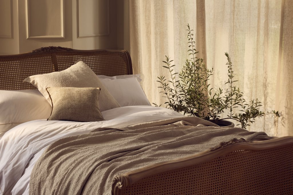 Louis XV Caned Bed Louis XV Caned Bed