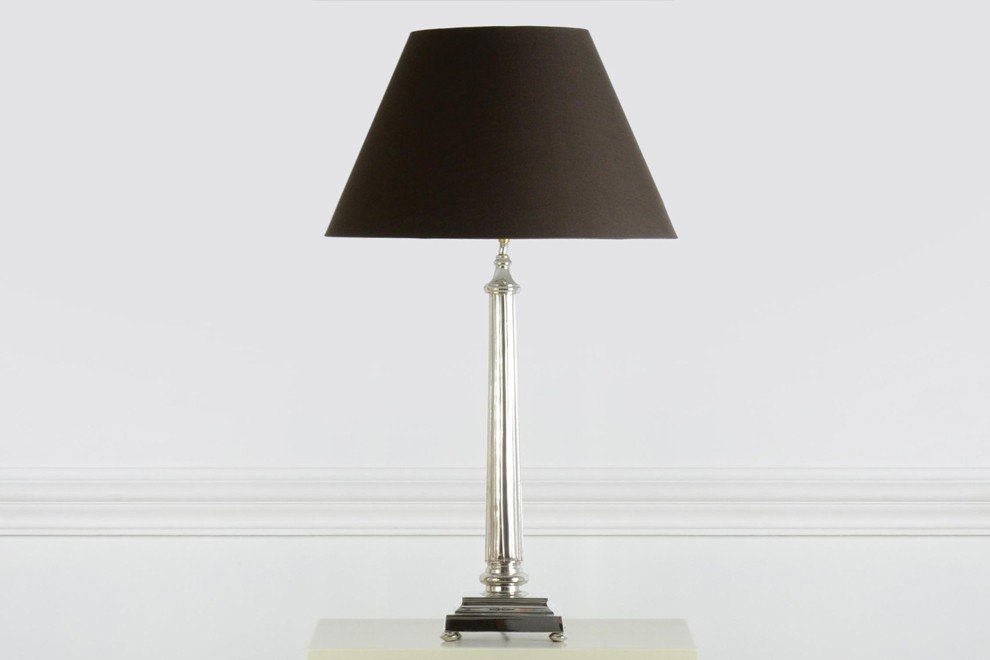 Nelsons Column Lamp Nickel