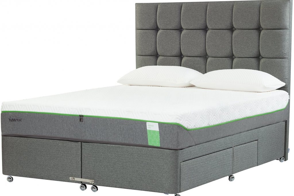 Tempur Moulton Divan And So To Bed, What Are Continental Bed Drawers