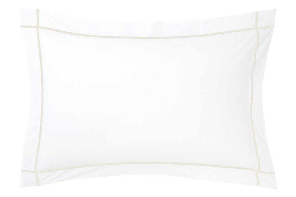 Yves Delorme Athena Pillowcase Standard 50 X 75cm Nacre