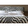 Josephine Upholstered Sleigh Bed Zebra Animal Print