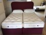 Vispring Vispring Superking (zip & link)  Regal Superb divan set with Lennox headboard - Ex Display