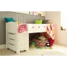 Cubix Children's Mid Sleeper With Chest Of Drawers