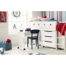 Cubix Children's Mid Sleeper With Chest Of Drawers & Roll Out Desk