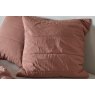 Bedfolk Square Cotton Quilted Pillowcase Pair - Rust