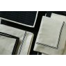 Reed Family Linen Quilted Bedspread Black and White