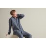 Bedfolk Mens Linen Pyjama Shirt - Ink