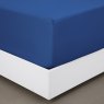 Reed Family Linen Plain Hemmed Fitted Sheet - Majorelle Blue