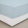 Reed Family Linen Plain Hemmed Fitted Sheet - Sky Blue