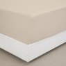 Reed Family Linen Plain Hemmed Fitted Sheet - Taupe