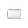 Amalia Prado Oxford Pillowcase - White-Cool Grey