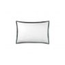 Amalia Prado Oxford Pillowcase - White-Dark Grey
