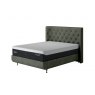 TEMPUR® Arc™ Ottoman Bed with Luxury Headboard - Dark Green Velvet