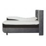 TEMPUR® Arc™ Adjustable Bed with Luxury Headboard - Grey