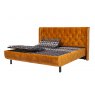 TEMPUR® Arc™ Adjustable Bed with Luxury Headboard - Gold-Mustard