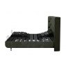 TEMPUR® Arc™ Adjustable Bed with Luxury Headboard - Dark Grey Velvet