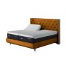 TEMPUR® Arc™ Adjustable Bed with Luxury Headboard - Gold Velvet