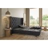 TEMPUR® Arc™ Adjustable Bed with Luxury Headboard - Dark Grey Velvet