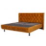 TEMPUR® Arc™ Static Disc Bed with Luxury Headboard - Gold-Mustard