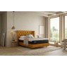 TEMPUR® Arc™ Static Disc Bed with Luxury Headboard - Gold Velvet