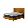 TEMPUR® Arc™ Static Disc Bed with Luxury Headboard - Gold Velvet