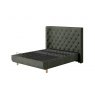 TEMPUR® Arc™ Static Disc Bed with Luxury Headboard - Dark Green Velvet