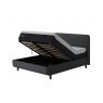 TEMPUR® Arc™ Ottoman Bed with Form Headboard - Dark Stone