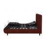TEMPUR® Arc™ Adjustable Bed with Form Headboard - Copper Velvet