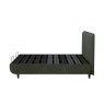 TEMPUR® Arc™ Static Disc Bed with Form Headboard - Dark Green Velvet