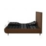 TEMPUR® Arc™ Adjustable Bed with Quilted Headboard - Brown