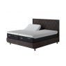 TEMPUR® Arc™ Adjustable Bed with Quilted Headboard - Dark Grey Velvet